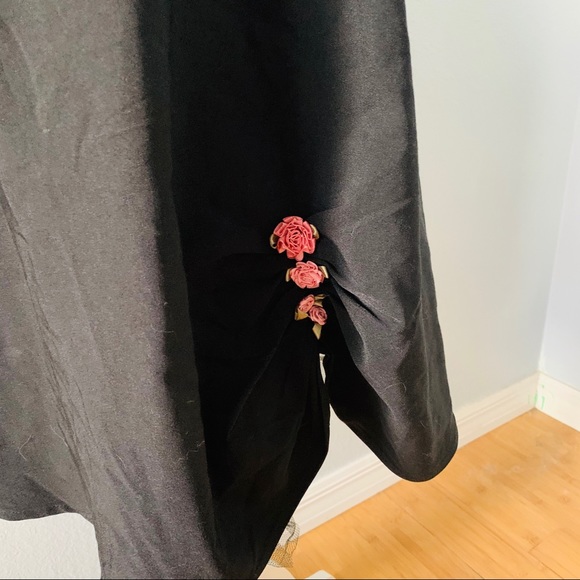 Rampage Black Pin Up 50’s Vibes Fit & Flare Dress - Picture 2 of 7